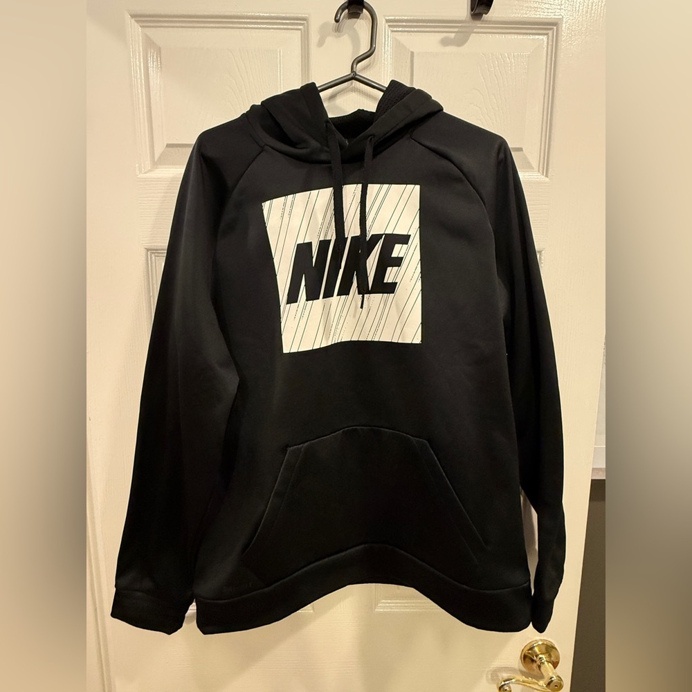 Nike Men's Black Hoodie Dri-Fit